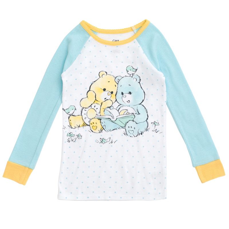 Care Bears Bedtime Bear Funshine Bear Pajama Shirt and Pants Sleep Set Newborn to Toddler, 3 of 8