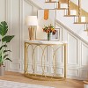 Hommoo 43.3 Inch Half Moon Console Table - 4 of 4