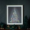 Holiday Jewel Tree Print Under Glass 23.5"H - 2 of 2