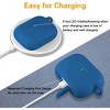 BONGEEK AirPods Pro Case Cover,Soft Silicone Protective Cases Cover Skin for Apple AirPod Pro 2 Charging Case Keychain Front LED Visible,Blue - 2 of 4