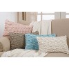 12"x20" Oversize Down Filled Nubby Lumbar Throw Pillow - Saro Lifestyle	 - image 3 of 3