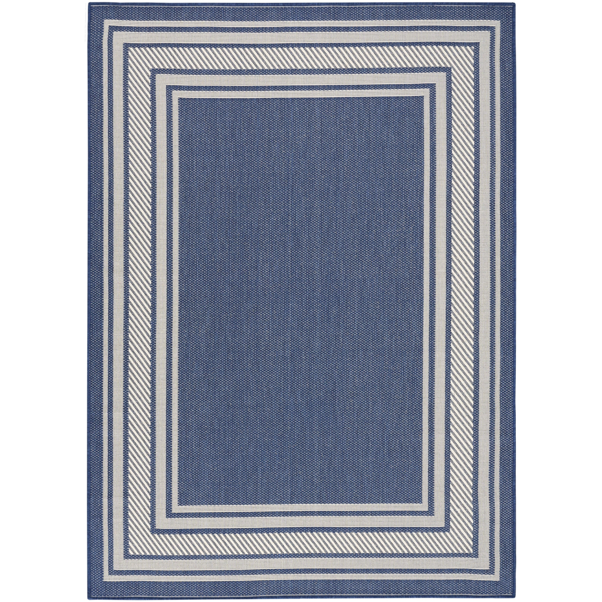 Nourison Horizon Indoor/Outdoor 5' x 7' Navy Modern Rug