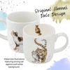 Royal Worcester Wrendale Designs 14 oz Mug, Feline Fine with Cat Illustrations - Floral Mug - Microwave, Dishwasher Safe, Fine Bone China Drinkware - 3 of 4