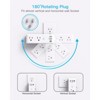 Itopfox Surge Protector Outlet Extender with Rotating Plug 6 AC Outlets 3 USB Ports 1 USB C, 1800J Wall Charger, 3-Sided Power Strip for Home Office - 2 of 4
