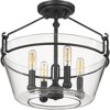 Quoizel Lighting Wells 4 - Light Semi-Flush Mount in  Grey Ash - image 2 of 3