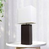 Lalia Home Lexington 21" Leather Base Table Lamps with Fabric Shade - image 3 of 4