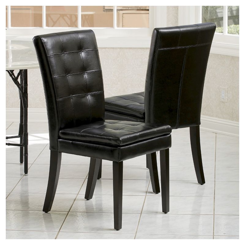 Set of 2 Crayton Leather Dining Chair - Christopher Knight Home, 3 of 6