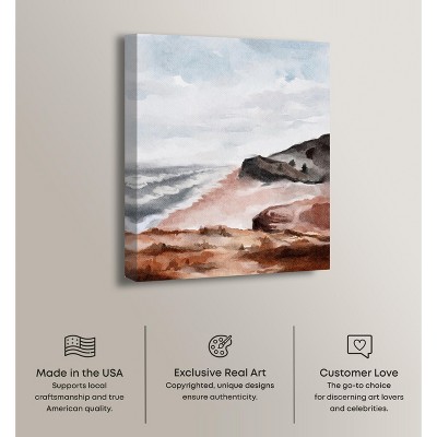 Art Remedy Coastal Landscape Gallery Wrapped Canvas, 20" x 24"