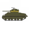 1/64 1943 M4 Sherman Tank US Army WWII 13th Regiment Battalion 64 4 61040-C - image 3 of 3