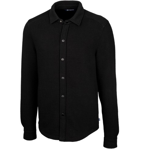 Cutter & Buck Men's Coastal Shirt Jacket - Black - S