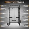 Power Cage 2000LBS, Multi-Functional Squat Rack with Cable Cross-Over System & LAT Pull Down, 5-in-1 Home Gym Strength Trainer - 3 of 4