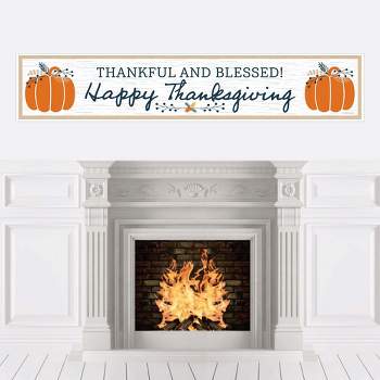 Big Dot of Happiness Happy Thanksgiving - Fall Harvest Party Decorations Party Banner