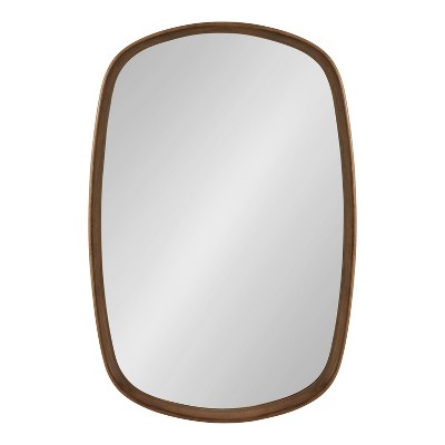 Walnut Brown Mango Wood Rectangular Vanity Mirror