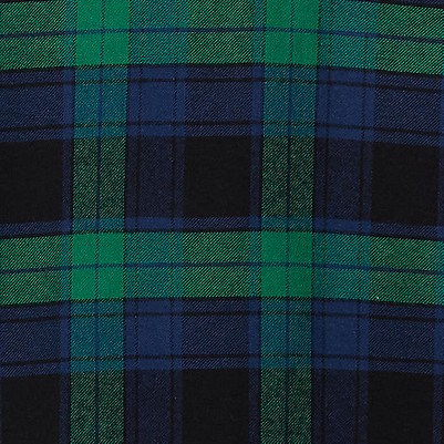rich clover/navy plaid