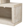 PDTEND Retro Console Table with Symmetrical 2-Tier Open Shelf - 4 of 4
