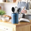 Design Imports Blue Stir It Up Ceramic Utensil Holder - 4 of 4