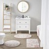SEVOBAL Bathroom Rugs Bath Mat Rug Home Decor Carpet Shower Mat Home Decor Medallion Floral Pattern Shower Room Bathroom, Pink, 30"*20"*0.5" - 4 of 4