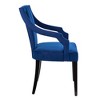 Modway Virtue Dining Chairs Navy – Set of 2 Performance Velvet Upholstered Side Chairs with Gold Tapered Legs, Glam Dining Room Accent - 4 of 4