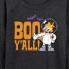 Women's - SpongeBob SquarePants - Sandy Boo Y'all Lightweight French Terry Wide Neck Long Sleeve Shirt - 2 of 4