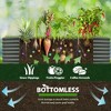 Rbied Galvanized Raised Garden Beds Outdoor, Oval Large Metal Deep Root Planter Box, Anti-Rust & Easy-Setup - 4 of 4