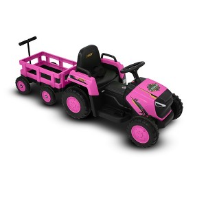 Kids Ride On Tractor, 12V Battery Powered Tractor Car Toy - 1 of 1