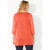Catherines Women's Plus Size Shadow Stripe Cardigan - 3 of 4