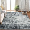 Coolmee Washable Rugs for Entryway Indoor, Non Slip Small Living Room Rugs Printed Faux Wool Throw Rug, Floor Carpet Gray - 2 of 4