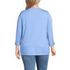 Lands' End Women's Supima Cotton Adjustable 3/4 Sleeve Boatneck Tunic - 2 of 4