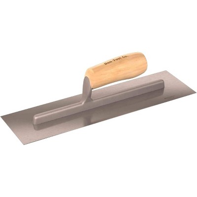 Bon Tool 82-291 Concrete Trowel - Steel 14-inch X 4-inch Wood Handle