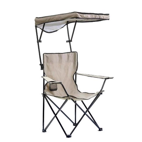 QuikShade Canopy Folding Quad Chair Taupe