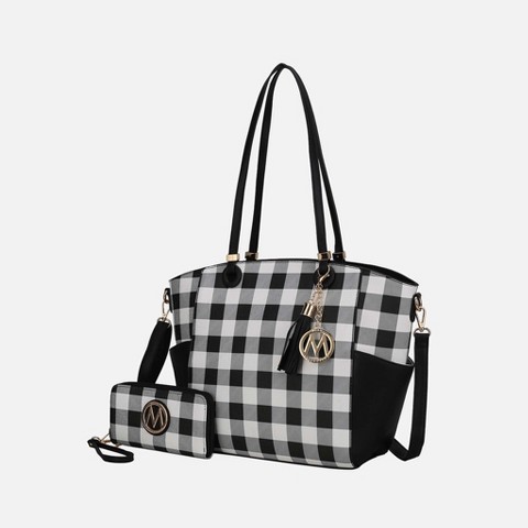 MKF Collection Karlie Fashion Accessories Tote Handbag with Wallet by Mia K - Black