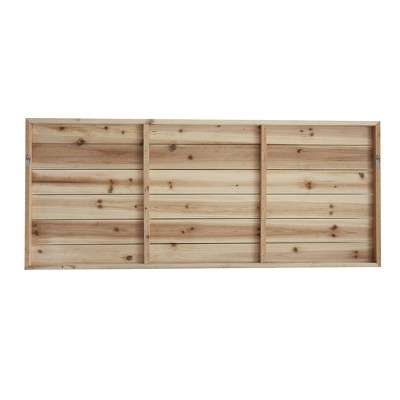 Gray and White Medallion Print Planked Wood Wall Art