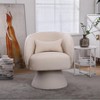 KTMBDW Swivel Accent Barrel Chairs with Removable Headrest, Chaise Lounge Indoor with Neck Support Pillow, Swivel Chairs for Living Room - 3 of 4