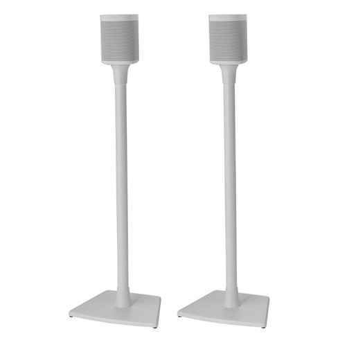 Sanus Wireless Speaker Stands for Sonos ONE, PLAY:1, and PLAY:3 - Pair  (White)