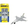 General Dynamics F-16 Fighting Falcon Fighter Aircraft Gray with Runway Section Diecast Model Airplane by Runway24 - 4 of 4