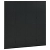 vidaXL Room Divider Freestanding Privacy Screen for Room Separation Steel - Black 63" x 70.9" 2 pcs - 3 of 4