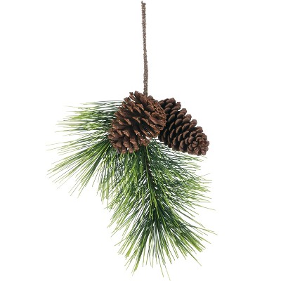 Sullivans Artificial Jumbo Pine with Large Cones Spray 20"L Green