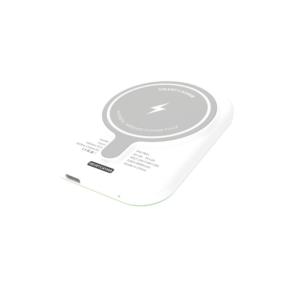 VELVET CAVIAR MagSafe Battery Power Pack - White Opal