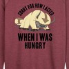 Women's - Avatar: The Last Airbender - Appa Hungry Lightweight French Terry Wide Neck Long Sleeve Shirt - 2 of 4