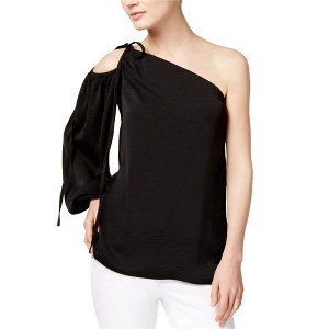 Rachel Roy Womens Soiree Knit Blouse, Black, X-Small - 1 of 1
