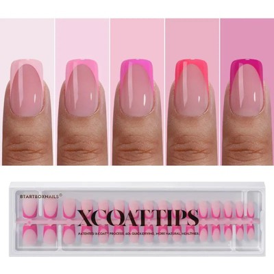 BTArtboxnails XCOATTIPS® French Pink Pastel Collection -  Square