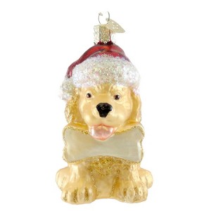 Old World Christmas 3.75 In Jolly Pup Ornament Dog Bone Personalize Tree Ornaments - 1 of 2