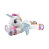 Northlight 42" Soft and Plush White Sitting Winged Unicorn  with Rainbow Mane Stuffed Figure - image 2 of 3