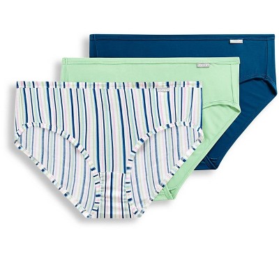 Jockey Women's Underwear Elance Brief - 3 Pack, Subtle Mint/Placid