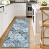 Washable Rug Vintage Floral Floor Carpet with Anti Slip Backing - 3 of 4