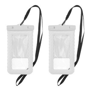 Unique Bargains Full Stripe Mobile Waterproof Bag 2 Pcs - 1 of 4