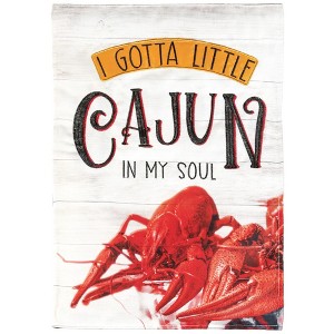 Dicksons Magnolia Garden I Gotta Little Cajun In My Soul Crawfish Red 42 x 29 Polyester Outdoor Garden Flag - 1 of 2