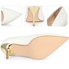 BLISSFUL STEP Women's Pointed toe Stiletto Heel Sparkly Heels Pumps - 3 of 4