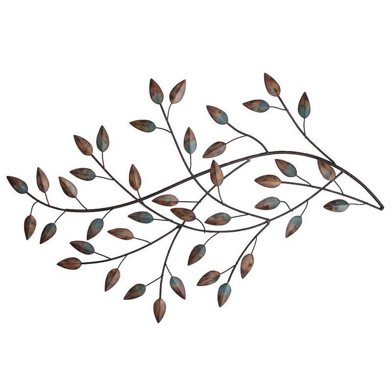 Stratton Home Decor Blowing Leaves Contemporary Modern Decorative Wall Art Set, 1 of 4