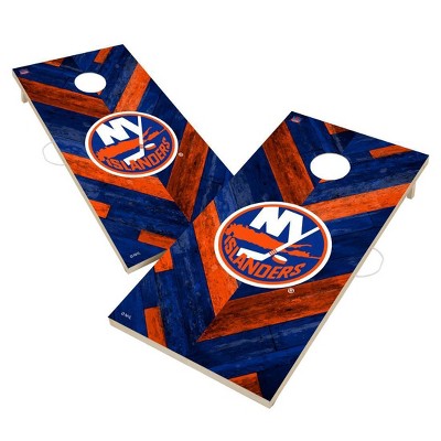 NHL New York Islanders 2'x4' Solid Wood Cornhole Board